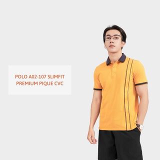 ÁO POLO NAM A02107 SLIMFIT PREMIUM PIQUE CVC
