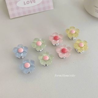Hoa Nhỏ Bấm Nút Bình Nước Nút Bồn Cầu Xả Nút Móng Tay Dài Miếng Dán Vệ Sinh Đồ Dùng Phòng Tắm