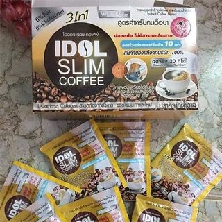 CAFE GIẢM CÂN THÁI LAN, CÀ PHÊ IDOL SLIM 3IN1 GIẢM MẠNH GẤP ĐÔI - SILVER