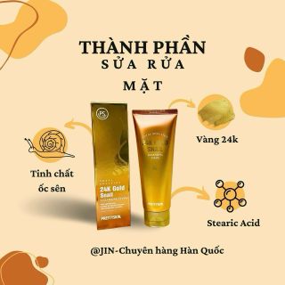 Sữa rửa mặt ốc Sên vàng 24k