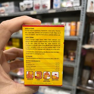 Cao vàng Con Ó YELLOW BALM Dầu Cù Là Ó Vàng 40g