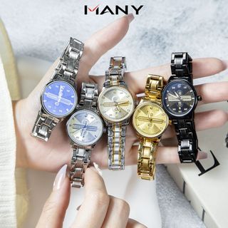 Đồng hồ nữ Chaxigo dây kim loại thanh lịch sang trọng có lịch ngày mã 6834-9
