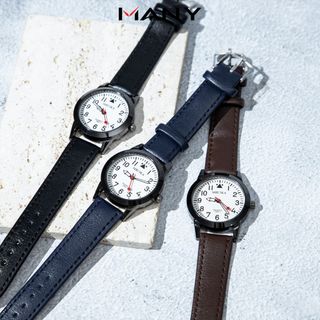 Đồng hồ nam nữ unisex MRUIKA mặt ovan số nhỏ dây silicon mềm mại, chống nước tốt, kiểu dáng năng động, trẻ trung mang phong cách unisex