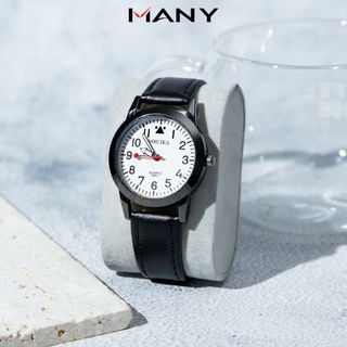 Đồng hồ nam nữ unisex MRUIKA mặt ovan số nhỏ dây silicon mềm mại, chống nước tốt, kiểu dáng năng động, trẻ trung mang phong cách unisex