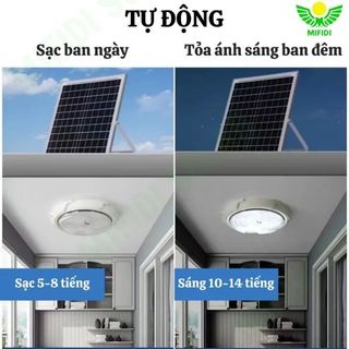 Đèn ốp trần 500W NLMT sáng trắng tấm pin lớn Chính Hãng Mifidi Solar, Giá sỉ cực tốt dành cho Quý Đại Lý của Mifidi Sỉ/Đại Lý chỉ từ 5 Bộ