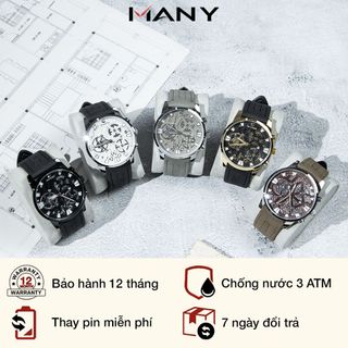 Đồng hồ nam chống nước Chaxigo 6777-3 - Đồng hồ đeo tay nam kiểu dáng lộ máy cơ ManYi