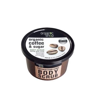 TẨY DA CHẾT BODY Organic Shop Coffee Sugar Body Scrub 250ml CHUẨN NGA Tẩy Tế Bào Chết Cơ Thể giá sỉ