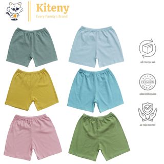 Quần đùi chục Kiteny, chất liệu cotton tự nhiên, co giãn 4 chiều, thoải mái cho bé yêu hoạt động
