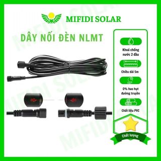 Dây nối đèn NLMT loại 5m Chính Hãng Mifidi Solar-Giá sỉ cực tốt dành cho Quý Đại Lý của Mifidi Sỉ/Đại Lý chỉ từ 5 Bộ giá sỉ