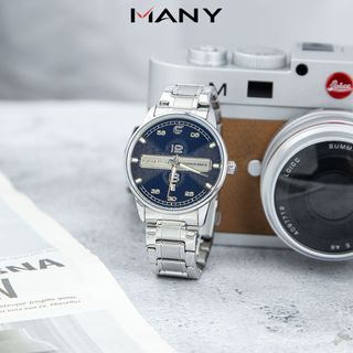 Đồng hồ nam Chaxigo dây kim loại thanh lịch sang trọng có lịch ngày mã 6834-9