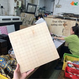 Bộ cờ caro X-O bằng gỗ, bàn cờ gỗ Trò chơi trí tuệ Caro - CTB760