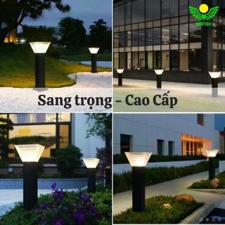 Đèn trụ sân vườn mẫu vuông size 60cm NLMT Chính Hãng Mifidi Solar, Giá sỉ cực tốt dành cho Quý Đại Lý của Mifidi Sỉ/Đại Lý chỉ từ 5 Bộ