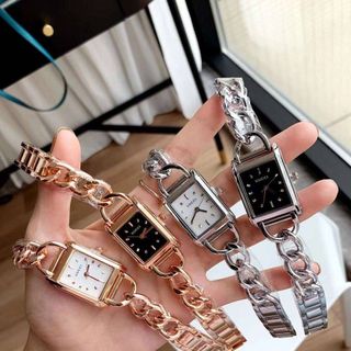 ĐỒNG HỒ NỮ THỜI TRANG GU CII MẶT CHỮ NHẬT 24MM DÂY LẮC 2