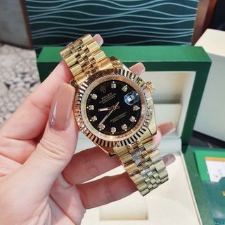 ĐỒNG HỒ NAM NỮ CAO CẤP RÔ LE DÂY THÉP MẶT KÍNH SAPHIRE NIỀNG KHÍA