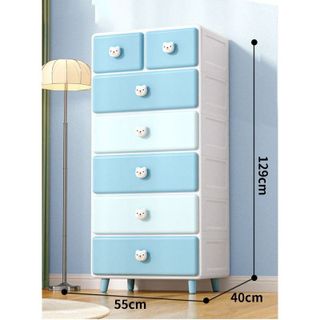Tủ đựng đồ dùng quần áo cho bé hình gấu thỏ siêu xinh, Tủ nhựa đa năng tiện dụng nhiều ngăn - Hàng chính hãng