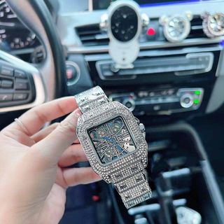 ĐỒNG HỒ NAM TRUNG CẤP CATI FULL ĐÁ MẶT GIẢ CƠ LỘ MÁY SANG TRỌNG 3