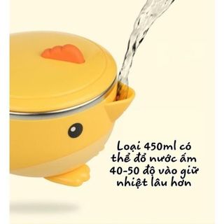 Bát Ăn Dặm Cho Bé, Cốc Uống Sữa Hàn Quốc Goryeo Baby inox 304, Có Nắp Giữ Nhiệt, Đế Hút Chống Rơi Vỡ 350ml-Màu Hồng
