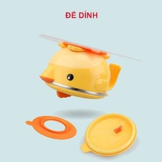 Bát Ăn Dặm Cho Bé, Cốc Uống Sữa Hàn Quốc Goryeo Baby inox 304, Có Nắp Giữ Nhiệt, Đế Hút Chống Rơi Vỡ 350ml-Màu Hồng