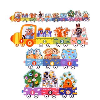 Tranh Ghép Hình Cho Bé Nhiều Chi Tiết Hoạt Hình, Số Học, Bộ Đồ Chơi Giúp Bé Phát Tiển Tư Duy Trẻ Từ 1-3 Tuổi