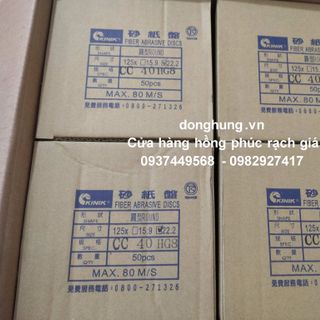 NHÁM TRÒN KINIK 100,125,150 X 16#36#40#60#80 Nhám dĩa Kinik quy cách x100 x125 x150 hạt cát #16#24#36#40 Nơi sản xuất: Đài Loan