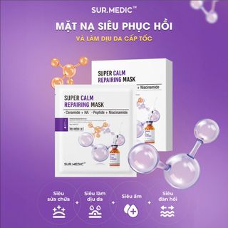 Mặt nạ phục hồi Surmedic Super Calm Repairing Mask hộp 10 chiếc