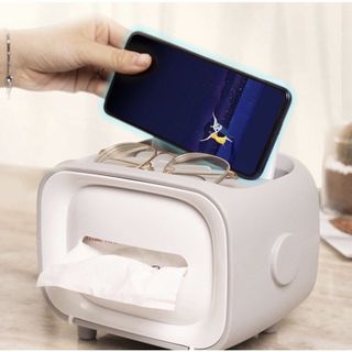 Hộp Đựng Khăn Giấy Đa Năng Hình Tivi Có Ngăn Đựng Đồ Tiện Lợi, Hộp Khăn Giấy Nhiều Màu