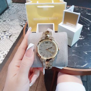 ĐỒNG HỒ NỮ CAO CẤP M KORS RUNWAY MERCER SIZE 38MM ĐÍNH FULL ĐÁ