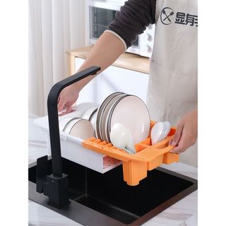 Giá Đựng Bát Đĩa Rau Củ Quả Có Thể Thu Gọn Tiện Dụng, Giá Gác Bồn Rửa Chén Nhỏ Gọn Tiện Lợi