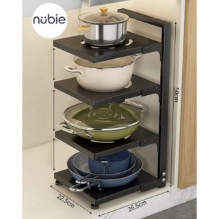 Kệ để xoong nồi nhiều tầng 2/3/4 tầng có thể điều chỉnh khoảng cách các tầng-giá dể đồ nhà bếp, giá gác nồi tiện dụng