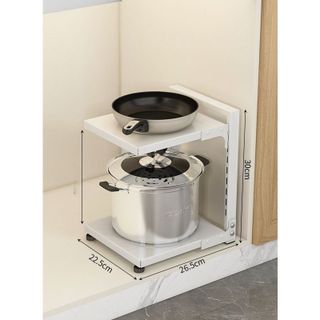 Kệ để xoong nồi nhiều tầng 2/3/4 tầng có thể điều chỉnh khoảng cách các tầng-giá dể đồ nhà bếp, giá gác nồi tiện dụng