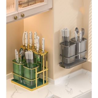 Giá đựng đũa muỗng đũa dao treo tường đa năng inox 304 chống rỉ sét- kệ đựng muỗng đũa treo tường tiện dụng