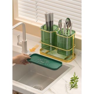 Giá đựng đũa muỗng đũa dao treo tường đa năng inox 304 chống rỉ sét- kệ đựng muỗng đũa treo tường tiện dụng