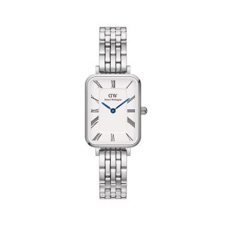 ĐỒNG HỒ NỮ CAO CẤP D.W PETITE ROMAN NUMERALS DÂY THÉP MẶT CHỮ NHẬT 2