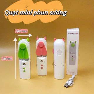 Quạt Phun Sương Làm Mát Mini Cầm Tay 30ml Có Thể Sạc Lại Bằng Cổng USB