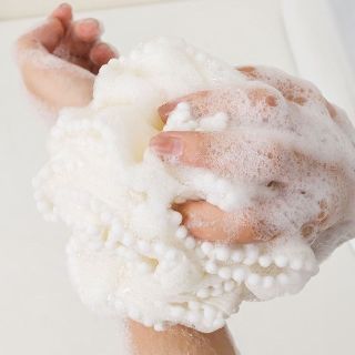 Bông Tắm Bọt Biển Bóng Tắm Có Ren Mềm Mại Cao Cấp , An Toàn Cho Mọi Làn Da