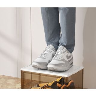 Hộp Nhựa Gấp Gọn Đa Năng Đựng Giày, Đựng Đồ Trong Suốt, Hộp Giày Nhiều Tầng Chống Bụi, Tủ Nhựa Đựng Giày nhiều size