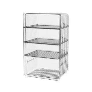 Hộp đựng mỹ phẩm trong suốt nhiều ngăn, Hộp đựng mỹ phẩm sang trọng nhẹ nhàng, làm bằng chất liệu PET dày