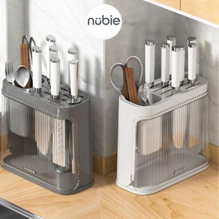 Kệ Cài Dao Thớt, Đựng Đũa / Úp Vung Nồi, Giá Đựng Dao Muỗng Đũa Đa Năng Nhà Bếp, Có Khay Thoát Nước,Nhựa PP Bền Nhẹ