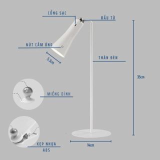 Đèn Led Để Bàn Đa Năng Chống Cận Xoay 360 Độ Thế Hệ Mới