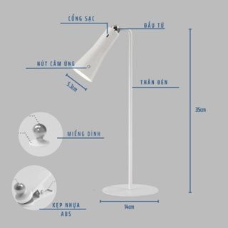 Đèn Led Để Bàn Đa Năng Chống Cận Xoay 360 Độ Thế Hệ Mới giá sỉ