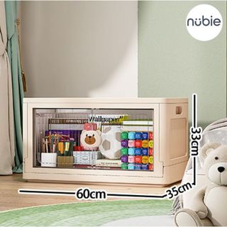 Hộp Đựng Đồ Gấp Gọn Đa Năng, Hộp Nhựa Tiện Dụng Có Cửa Nam Châm, Có Bánh Xe, Hộp Xếp Chồng Thành Tủ Nhiều Size