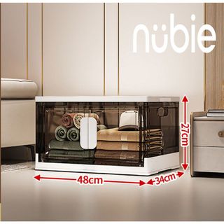 Hộp Đựng Đồ Gấp Gọn Đa Năng, Hộp Nhựa Tiện Dụng Có Cửa Nam Châm, Có Bánh Xe, Hộp Xếp Chồng Thành Tủ Nhiều Size