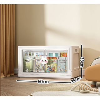 Hộp Đựng Đồ Gấp Gọn Đa Năng, Hộp Nhựa Tiện Dụng Có Cửa Nam Châm, Có Bánh Xe, Hộp Xếp Chồng Thành Tủ Nhiều Size