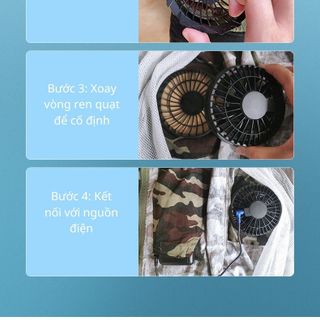 Bộ pin quạt áo điều hòa 18V-50.000mAh có đèn, dùng 12-18 tiếng