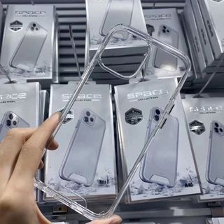 Ốp Lưng Lưng Cứng Viền Dẻo IPhone Trong Suốt SPACE Chống Ố - Chống Va Đập - IPhone 7P - 15 Pro Max