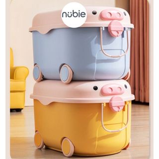 [Size To] Thùng Đựng Đồ Đa Năng Cho Bé Hình Heo, Vịt Có Nắp Đậy Khóa Và Bánh Xe Đẩy Tiện Dụng