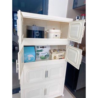 Tủ Nhựa Đồ Gấp Gọn Ngang 80cm, Tủ Đựng Quần Áo Đa Năng Dễ Dàng Lắp Ghép, Để Đồ Tiện Dụng, Tủ Để Đồ 4/5 Tầng