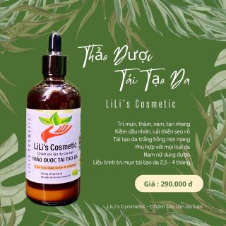 Thảo dược trị mụn tái tạo da Lili’s Cosmetic