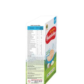 Bột ăn dặm HUMABABY vị Gạo Sữa - Hạnh Nhân (Hộp 10 gói x 25g)