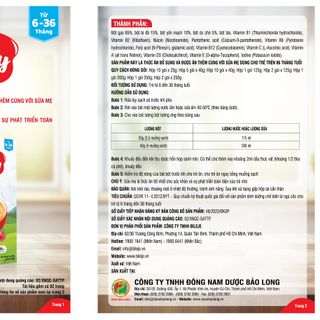 Bột ăn dặm HUMABABY vị Bí Đỏ - Óc Chó (Hộp 10 gói x 25g)